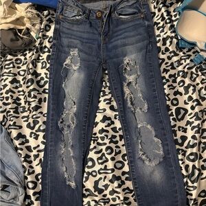 Rue 21 Ripped skinny jeans